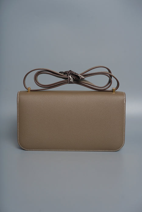 Hermes Constance Elan in Etoupe Epsom Ghw (Brand New)