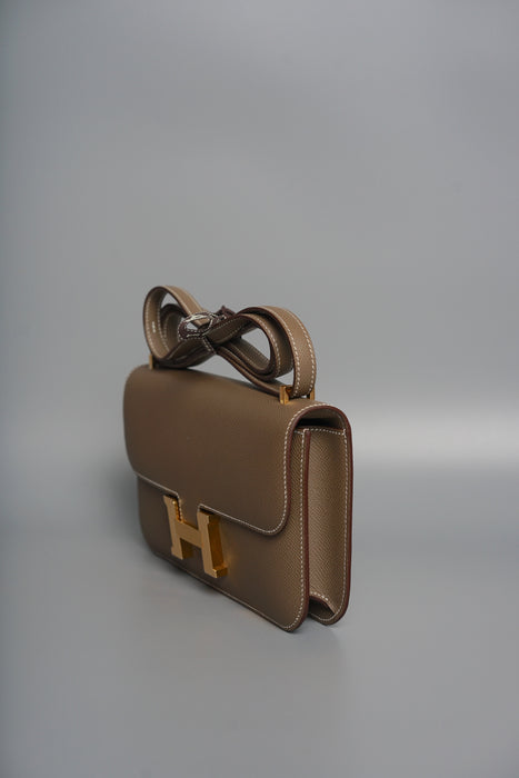 Hermes Constance Elan in Etoupe Epsom Ghw (Brand New)