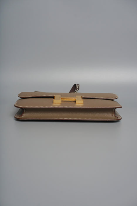 Hermes Constance Elan in Etoupe Epsom Ghw (Brand New)