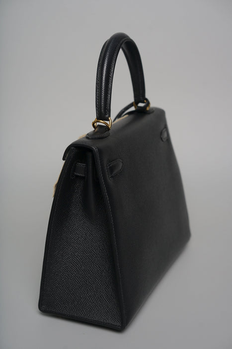 Hermes Kelly 25 II Sellier in Noir Epsom Ghw (Brand New)