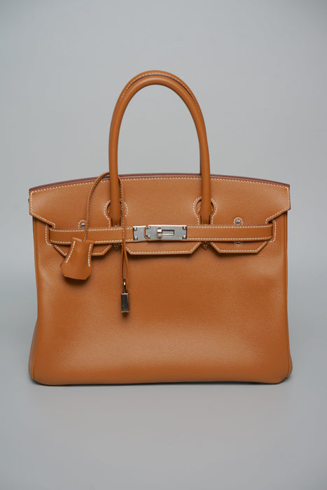 Hermes Birkin 30 Retourne in Gold Epsom Phw (Brand New)