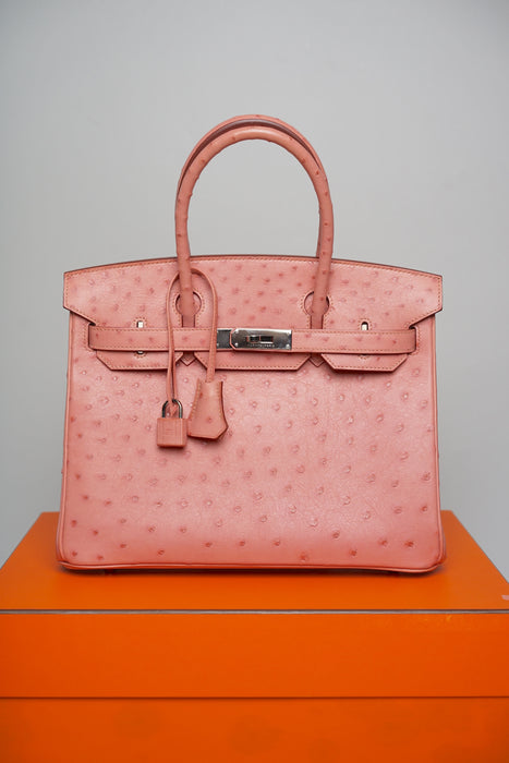 Hermes Birkin 30 in Terre Cutie Ostrich Phw