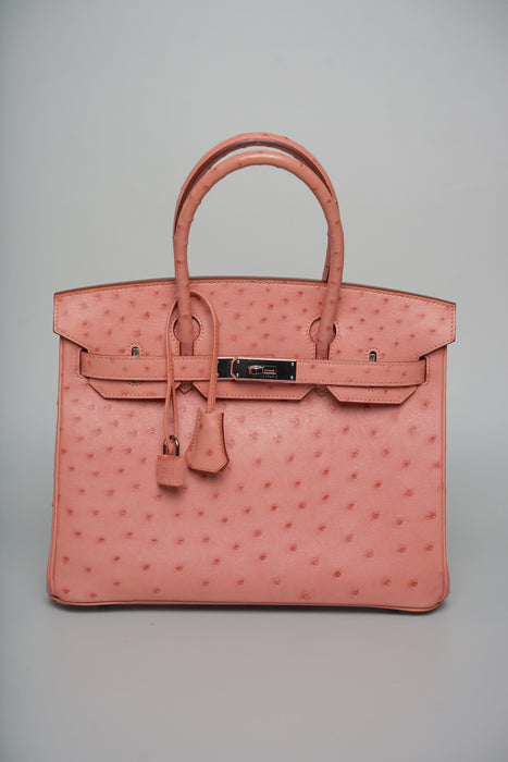 Hermes Birkin 30 in Terre Cutie Ostrich Phw