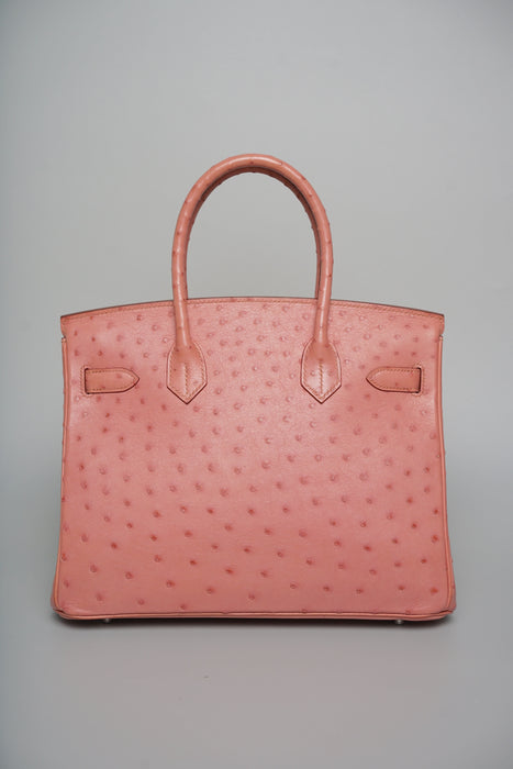 Hermes Birkin 30 in Terre Cutie Ostrich Phw
