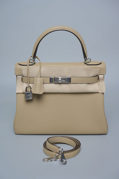 Hermes Kelly 28 in Trench Clemence Phw (Brand New)