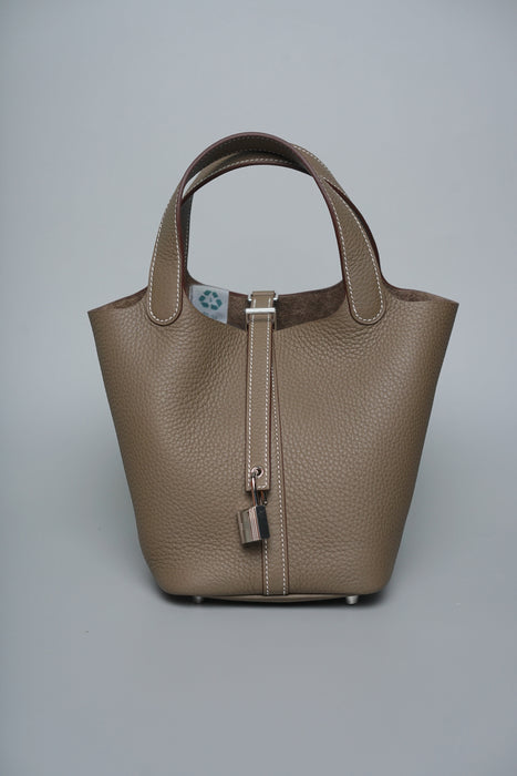 Hermes Picotin 18 in Etoupe Phw (Brand New)