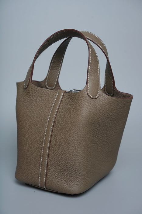 Hermes Picotin 18 in Etoupe Phw (Brand New)