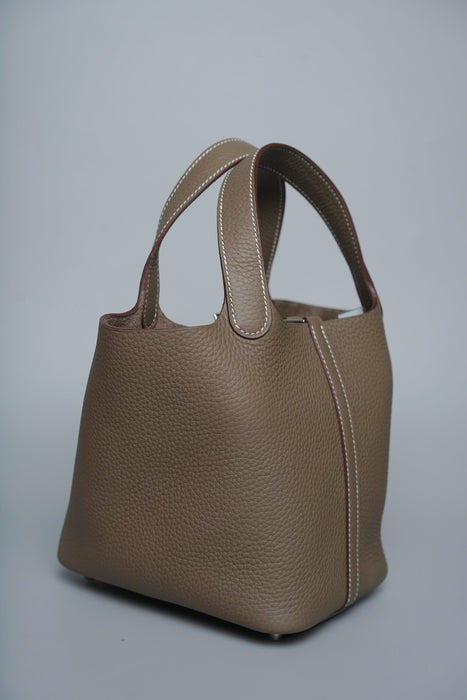 Hermes Picotin 18 in Etoupe Phw (Brand New)