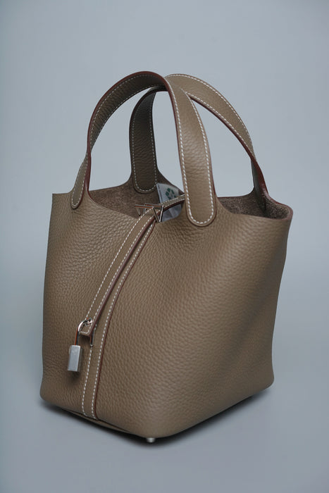 Hermes Picotin 18 in Etoupe Phw (Brand New)