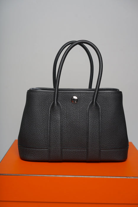 Hermes Mini Garden Party 23 in Noir Negonda Phw (Brand New)