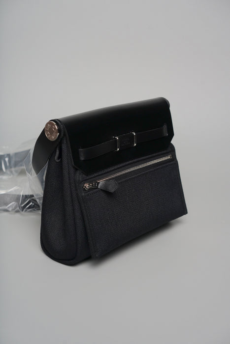 Hermes Mini Herbag in Noir Phw (Brand New)