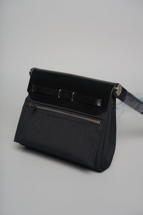 Hermes Mini Herbag in Noir Phw (Brand New)
