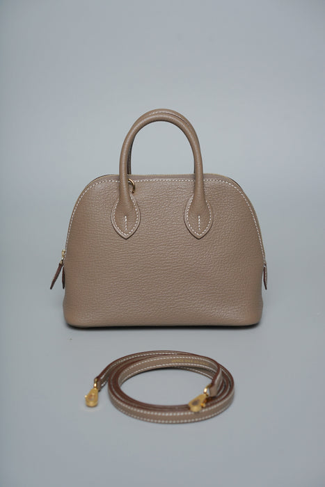 Hermes Mini Bolide in Etoupe Chèvre Ghw (Brand New)