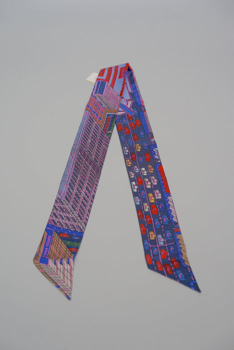 Hermes Pantin City Twilly Single in CS/Bleu/Rose/Vert (Brand New)