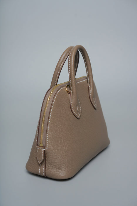 Hermes Mini Bolide in Etoupe Chèvre Ghw (Brand New)