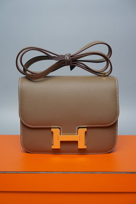 Hermes Constance 18 in Etoupe Epsom Ghw (Brand New)