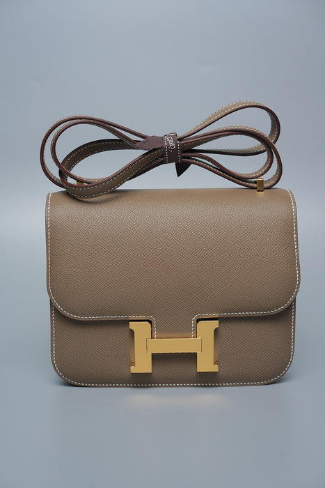 Hermes Constance 18 in Etoupe Epsom Ghw (Brand New)