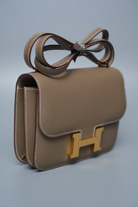 Hermes Constance 18 in Etoupe Epsom Ghw (Brand New)