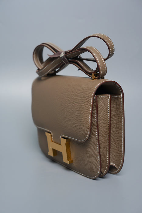 Hermes Constance 18 in Etoupe Epsom Ghw (Brand New)