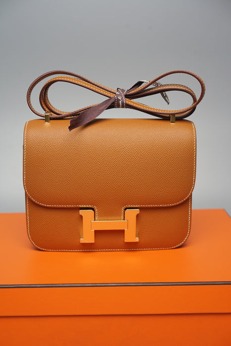 Hermes Constance 18 Gold Epsom Ghw