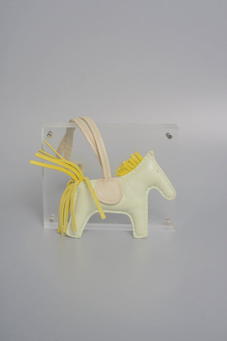 Hermes Rodeo Pm Bag Charm in Vert Fizz/lime/Craie