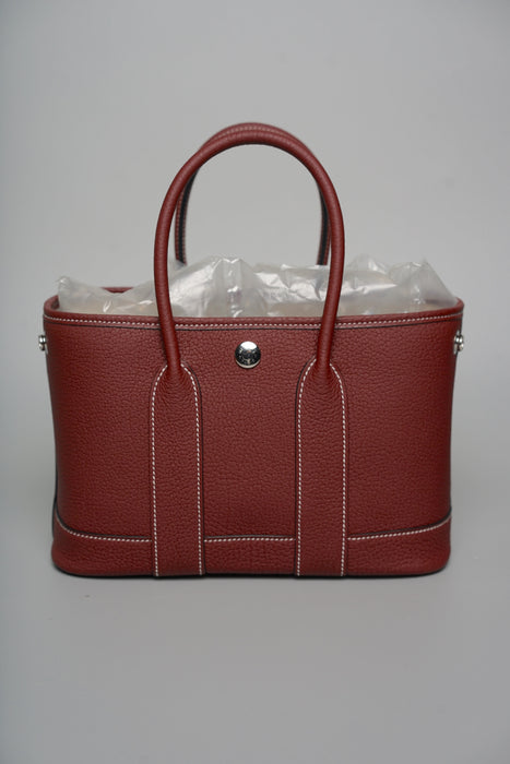 Hermes Mini Garden Party 23 in Rouge H Negonda Phw (Brand New)