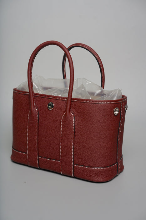 Hermes Mini Garden Party 23 in Rouge H Negonda Phw (Brand New)