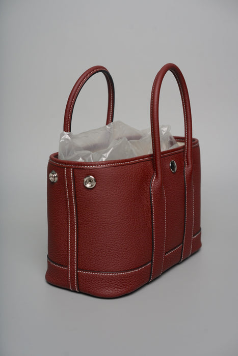 Hermes Mini Garden Party 23 in Rouge H Negonda Phw (Brand New)