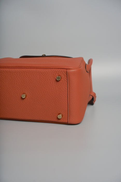 Hermes Lindy 26 in Cuivre Gold Clemence Ghw