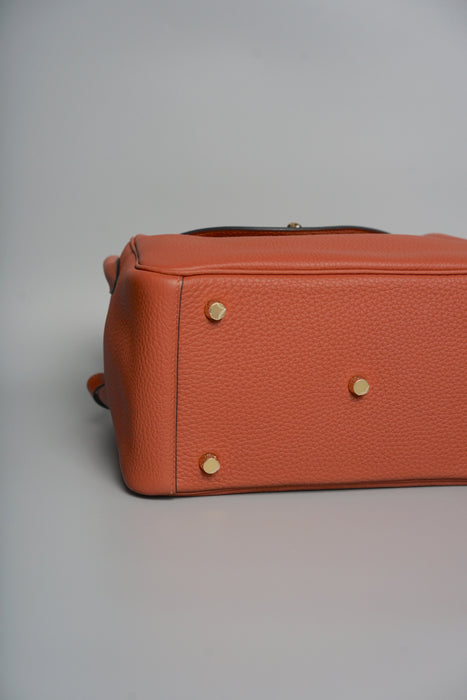 Hermes Lindy 26 in Cuivre Gold Clemence Ghw
