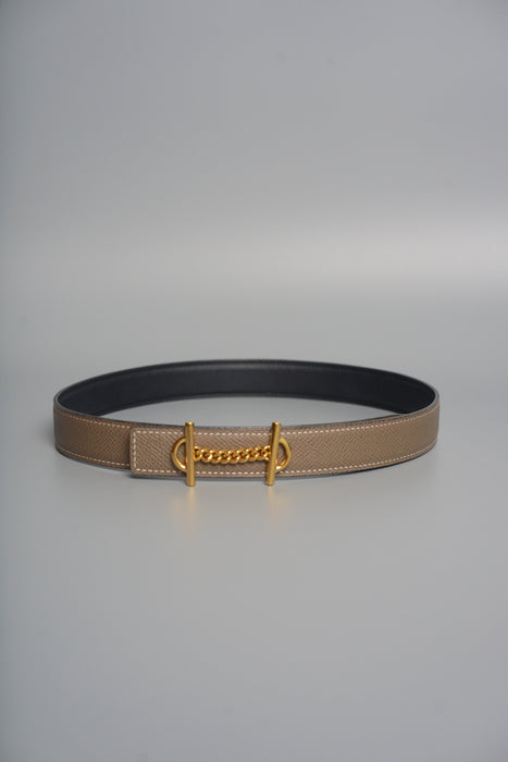 Hermes Reversible Belt in Black