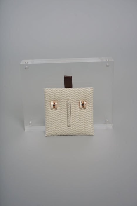 Hermes Mini Pop H Rocabar Earrings in Systeme Rghw (Brand New)