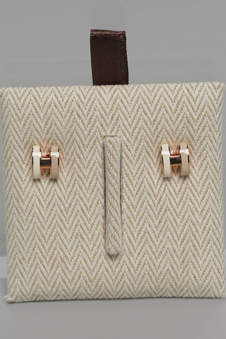 Hermes Mini Pop H Rocabar Earrings in Systeme Rghw (Brand New)
