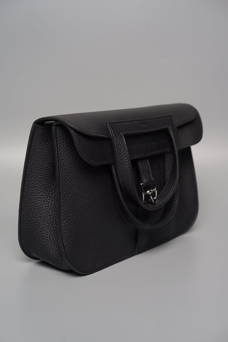 Hermes Halzan 25 in Black Phw (Brand New)