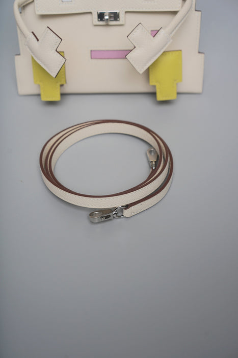 Hermes Kelly Dole Picto Epsom in Nata/Lime/Mauve/Chai Phw (Brand New)