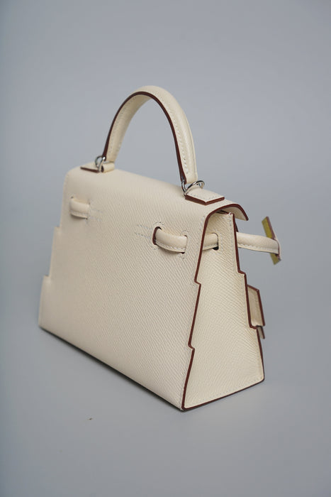 Hermes Kelly Dole Picto Epsom in Nata/Lime/Mauve/Chai Phw (Brand New)