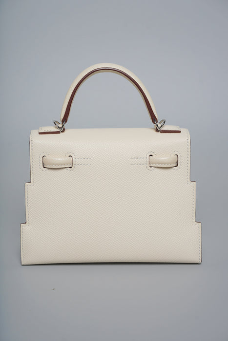 Hermes Kelly Dole Picto Epsom in Nata/Lime/Mauve/Chai Phw (Brand New)