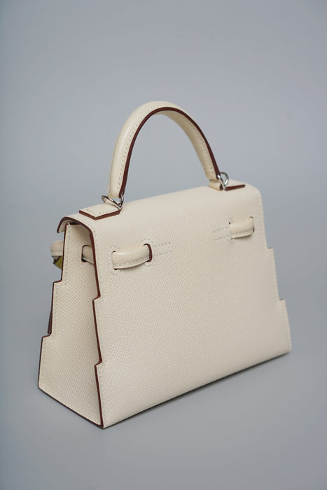 Hermes Kelly Dole Picto Epsom in Nata/Lime/Mauve/Chai Phw (Brand New)