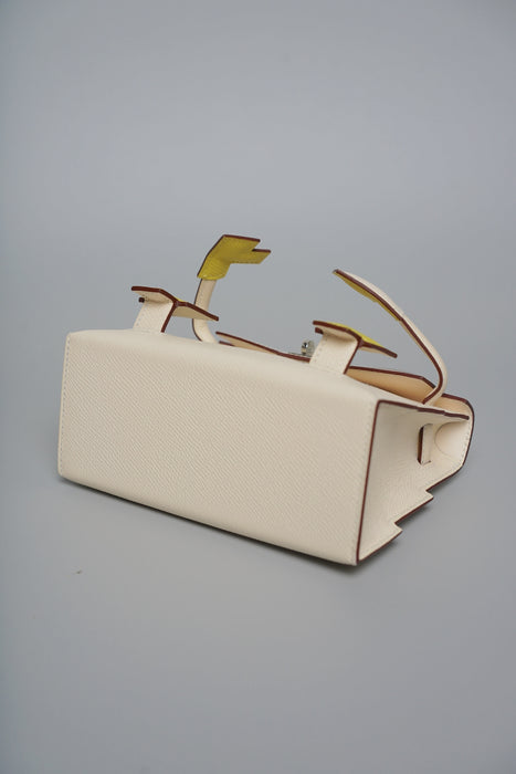 Hermes Kelly Dole Picto Epsom in Nata/Lime/Mauve/Chai Phw (Brand New)