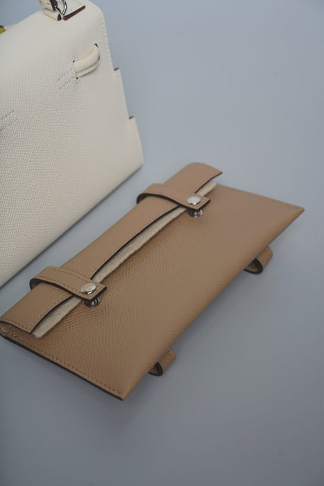 Hermes Kelly Dole Picto Epsom in Nata/Lime/Mauve/Chai Phw (Brand New)