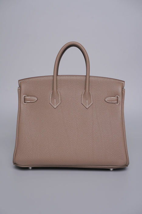 Hermes Birkin 25 in Etoupe Togo Phw (Brand New)