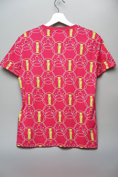 Hermes "Promenade du Matin" T-Shirt in Rose Flash Size 36 (Brand New)