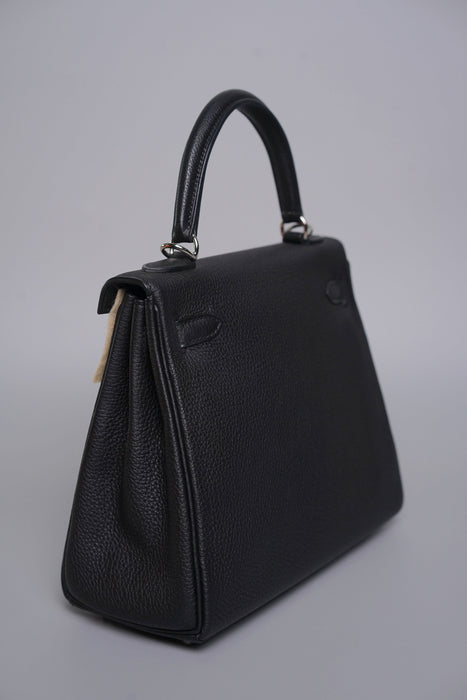 Hermes Kelly 25 in Noir Togo Phw