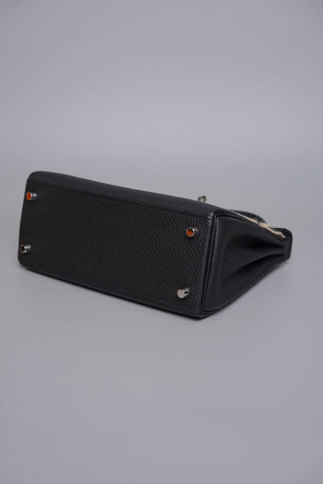 Hermes Kelly 25 in Noir Togo Phw