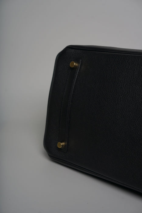 Hermes Birkin 35 in Noir Evercolor Ghw