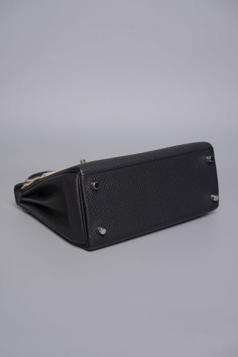 Hermes Kelly 25 in Noir Togo Phw