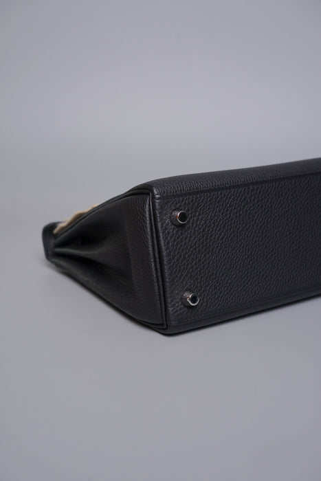 Hermes Kelly 25 in Noir Togo Phw