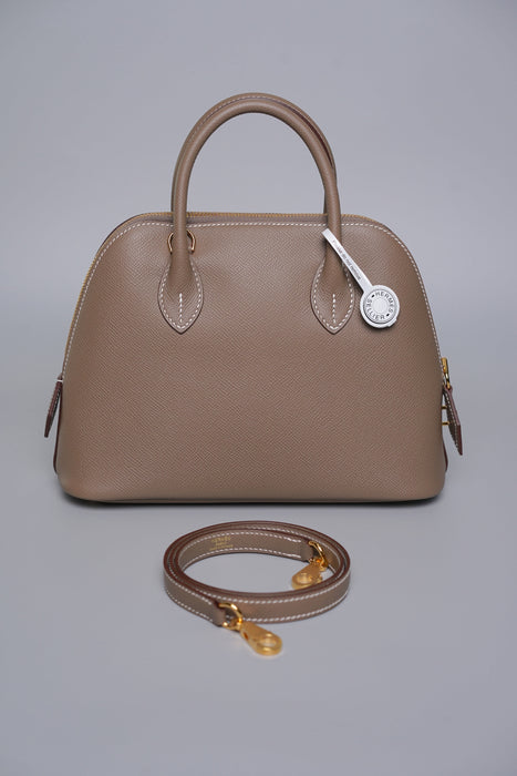 Hermes Bolide 25 in Etoupe Epsom Ghw (Brand New)