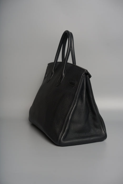 Hermes Birkin 35 in Black Togo Verso Gold Phw