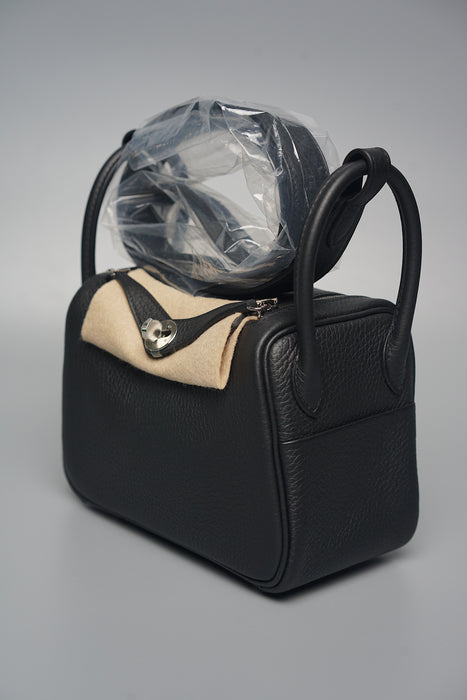 Hermes Mini Lindy in Black Phw (Brand New)